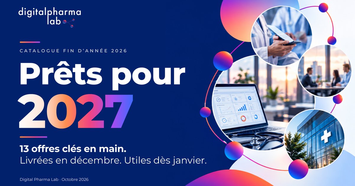 Couverture du catalogue de fin d’année 2026 de Digital Pharma Lab